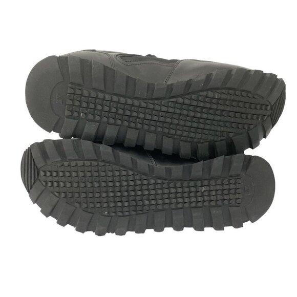 NWOT TIGER OF SWEDEN WOMEN'S BLACK LEATHER LOW TOP SNEAKERS - 10 - Picture 6 of 9